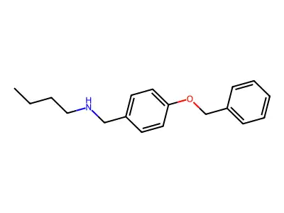 {[4-(Benzyloxy)phenyl]methyl}(butyl)amine structure