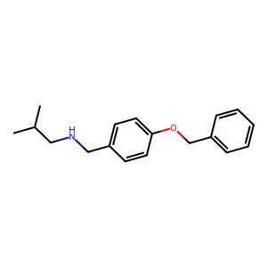 {[4-(Benzyloxy)phenyl]methyl}(2-methylpropyl)amine structure