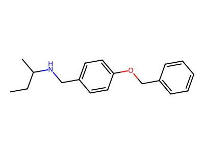 {[4-(Benzyloxy)phenyl]methyl}(butan-2-yl)amine structure
