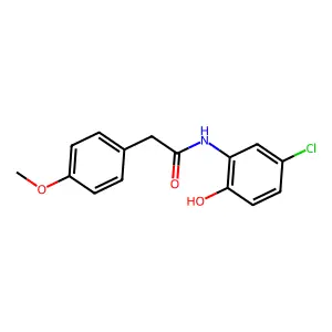 N-(5-chloro-2-hydroxyphenyl)-2-(4-methoxyphenyl)acetamide structure