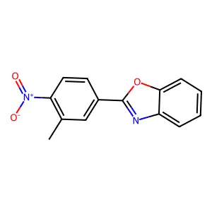 2-(3-Methyl-4-nitrophenyl)-1,3-benzoxazole structure