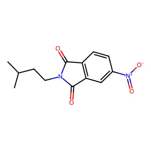 2-(3-Methylbutyl)-5-nitroisoindole-1,3-dione structure