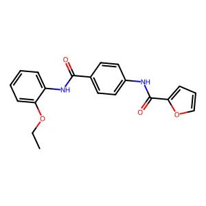 N-[4-[(2-ethoxyphenyl)carbamoyl]phenyl]furan-2-carboxamide structure