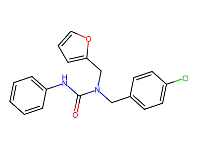 1-(4-Chlorobenzyl)-1-(furan-2-ylmethyl)-3-phenylurea structure