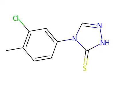 4-(3-chloro-4-methylphenyl)-4H-1,2,4-triazole-3-thiol structure