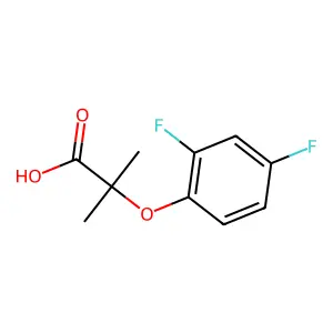 2-(2,4-二氟苯氧基)-2-甲基丙酸 structure