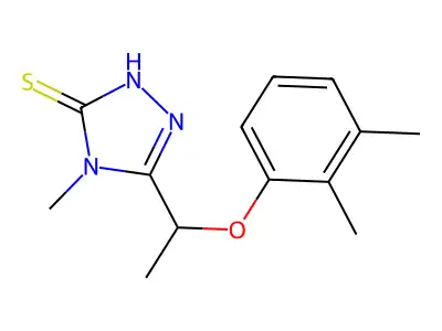 5-[1-(2,3-dimethylphenoxy)ethyl]-4-methyl-4H-1,2,4-triazole-3-thiol structure