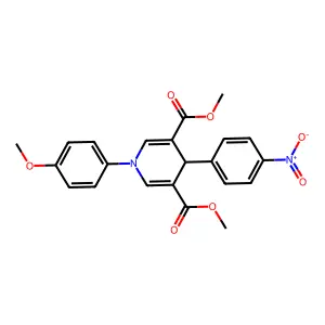 Dimethyl 1-(4-methoxyphenyl)-4-(4-nitrophenyl)-4H-pyridine-3,5-dicarboxylate structure