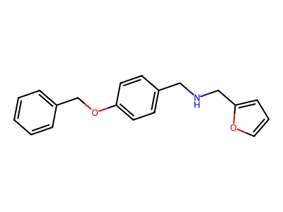 N-[4-(benzyloxy)benzyl]-N-(2-furylmethyl)amine structure