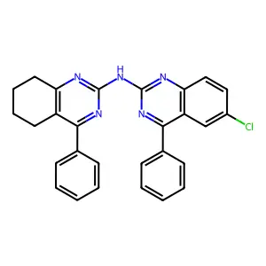 6-chloro-4-phenyl-N-(4-phenyl-5,6,7,8-tetrahydroquinazolin-2-yl)quinazolin-2-amine structure