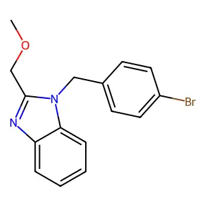 1-(4-bromobenzyl)-2-(methoxymethyl)-1H-benzimidazole structure