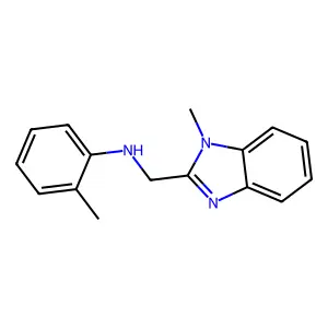 2-methyl-N-[(1-methylbenzimidazol-2-yl)methyl]aniline structure