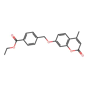 ethyl 4-{[(4-methyl-2-oxo-2H-chromen-7-yl)oxy]methyl}benzoate structure