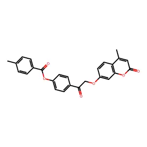 [4-[2-(4-Methyl-2-oxochromen-7-yl)oxyacetyl]phenyl] 4-methylbenzoate structure
