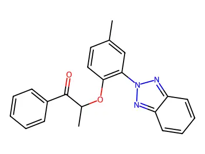 2-[2-(Benzotriazol-2-yl)-4-methylphenoxy]-1-phenylpropan-1-one structure