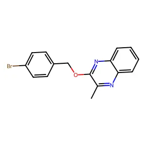 2-[(4-Bromobenzyl)oxy]-3-methylquinoxaline structure