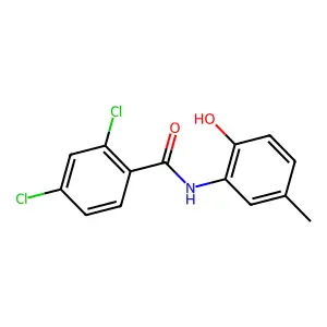 2,4-dichloro-N-(2-hydroxy-5-methylphenyl)benzamide structure