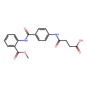 4-((4-((2-(Methoxycarbonyl)phenyl)carbamoyl)phenyl)amino)-4-oxobutanoic acid structure