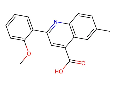 2-(2-Methoxyphenyl)-6-methylquinoline-4-carboxylic acid structure