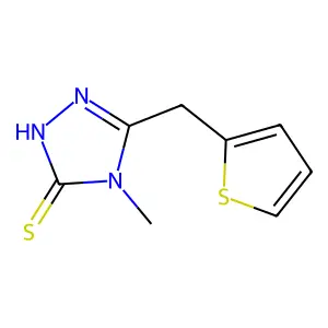 4-Methyl-5-(2-thienylmethyl)-4H-1,2,4-triazole-3-thiol structure