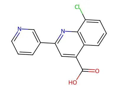 8-Chloro-2-pyridin-3-ylquinoline-4-carboxylic acid structure
