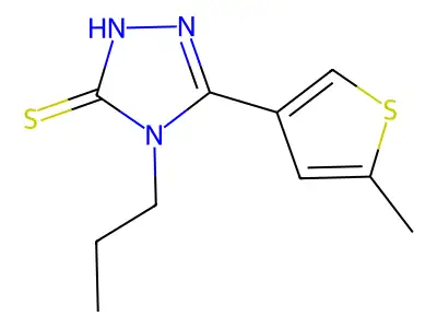 5-(5-methylthien-3-yl)-4-propyl-4H-1,2,4-triazole-3-thiol structure