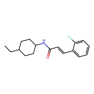 N-(4-Ethylcyclohexyl)-3-(2-fluorophenyl)-2-propenamide structure