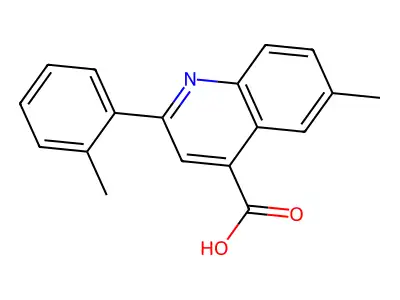 6-Methyl-2-(2-methylphenyl)quinoline-4-carboxylic acid structure