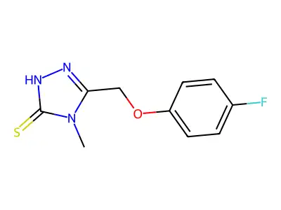 4-methyl-5-[(3-methylphenoxy)methyl]-4H-1,2,4-triazole-3-thiol structure