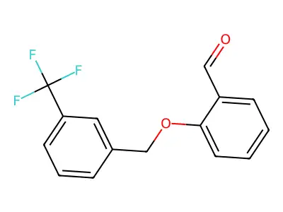 2-{[3-(Trifluoromethyl)benzyl]oxy}benzaldehyde structure