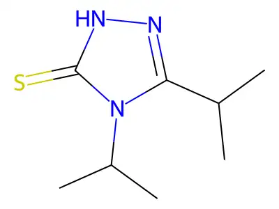 4,5-diisopropyl-4H-1,2,4-triazole-3-thiol structure