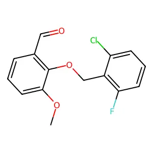 2-[(2-Chloro-6-fluorobenzyl)oxy]-3-methoxybenzaldehyde structure
