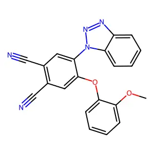 4-(1-Benzotriazolyl)-5-(2-methoxyphenoxy)benzene-1,2-dicarbonitrile structure