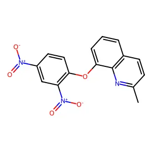 8-(2,4-Dinitrophenoxy)-2-methylquinoline structure
