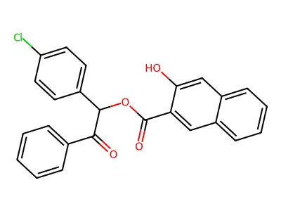 1-(4-Chlorophenyl)-2-oxo-2-phenylethyl 3-hydroxy-2-naphthoate structure
