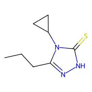 4-cyclopropyl-5-propyl-4H-1,2,4-triazole-3-thiol structure