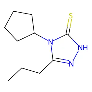 4-cyclopentyl-5-propyl-4H-1,2,4-triazole-3-thiol structure