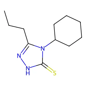 4-cyclohexyl-5-propyl-4H-1,2,4-triazole-3-thiol structure