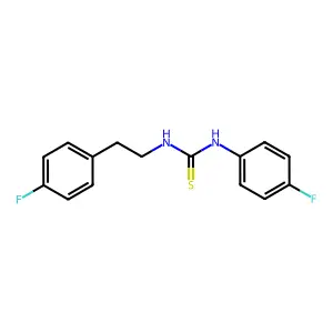 1-(4-Fluorophenyl)-3-[2-(4-fluorophenyl)ethyl]thiourea structure