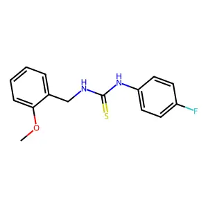 1-(4-Fluorophenyl)-3-[(2-methoxyphenyl)methyl]thiourea structure