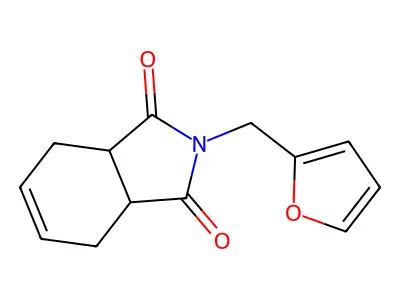 2-(Furan-2-ylmethyl)-3a,4,7,7a-tetrahydroisoindole-1,3-dione structure