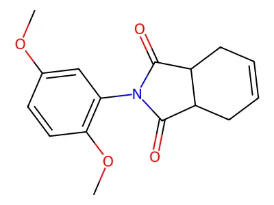 2-(2,5-Dimethoxyphenyl)-3a,4,7,7a-tetrahydroisoindole-1,3-dione structure