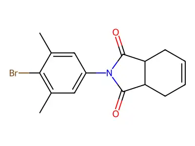 2-(4-Bromo-3,5-dimethylphenyl)-3a,4,7,7a-tetrahydroisoindole-1,3-dione structure