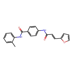 4-[[(E)-3-(furan-2-yl)prop-2-enoyl]amino]-N-(2-methylphenyl)benzamide structure