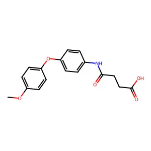 4-[4-(4-Methoxyphenoxy)anilino]-4-oxobutanoic acid structure