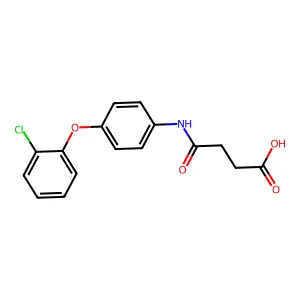 4-((4-(2-Chlorophenoxy)phenyl)amino)-4-oxobutanoic acid structure