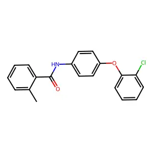 N-[4-(2-chlorophenoxy)phenyl]-2-methylbenzamide structure