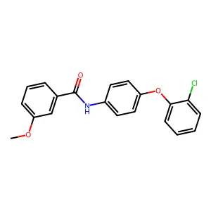 N-[4-(2-chlorophenoxy)phenyl]-3-methoxybenzamide structure