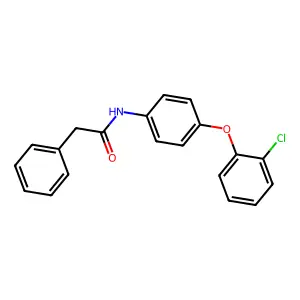 N-[4-(2-chlorophenoxy)phenyl]-2-phenylacetamide structure