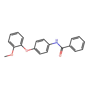 N-[4-(2-methoxyphenoxy)phenyl]benzamide structure
